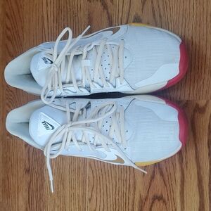 Nike Zoom Freak 2 White Yellow Red Mens Basketball Sneaker 10